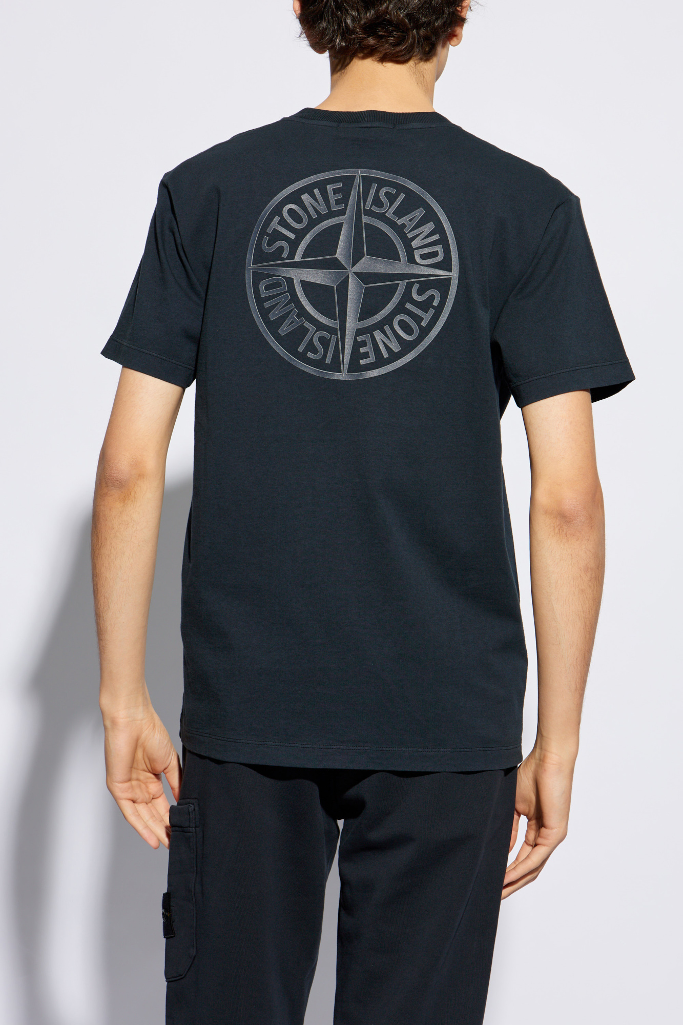 shirt with logo Stone Island - T-shirt a maniche lunghe